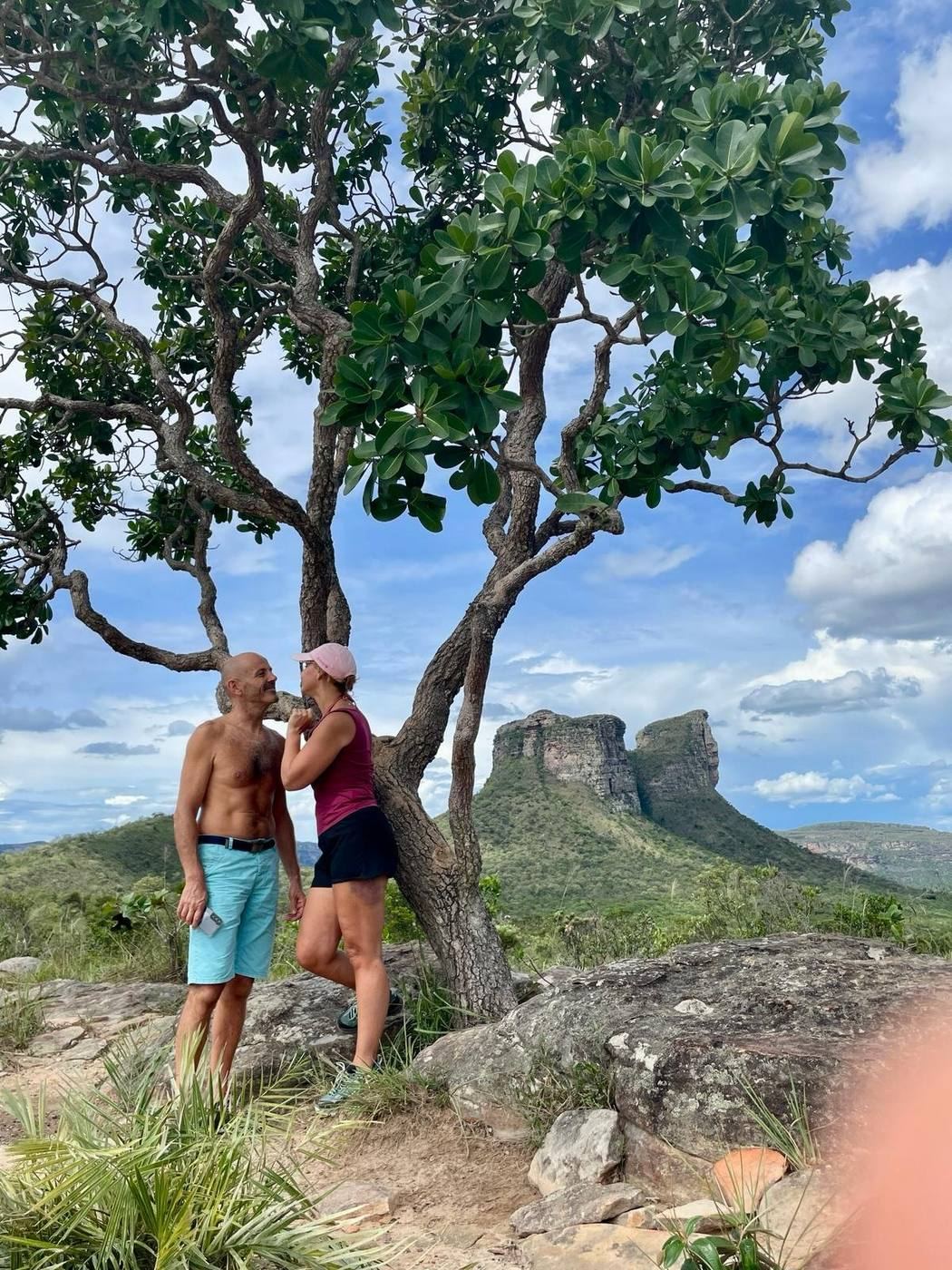 Casal aproveitando passeio na Chapada Diamantina