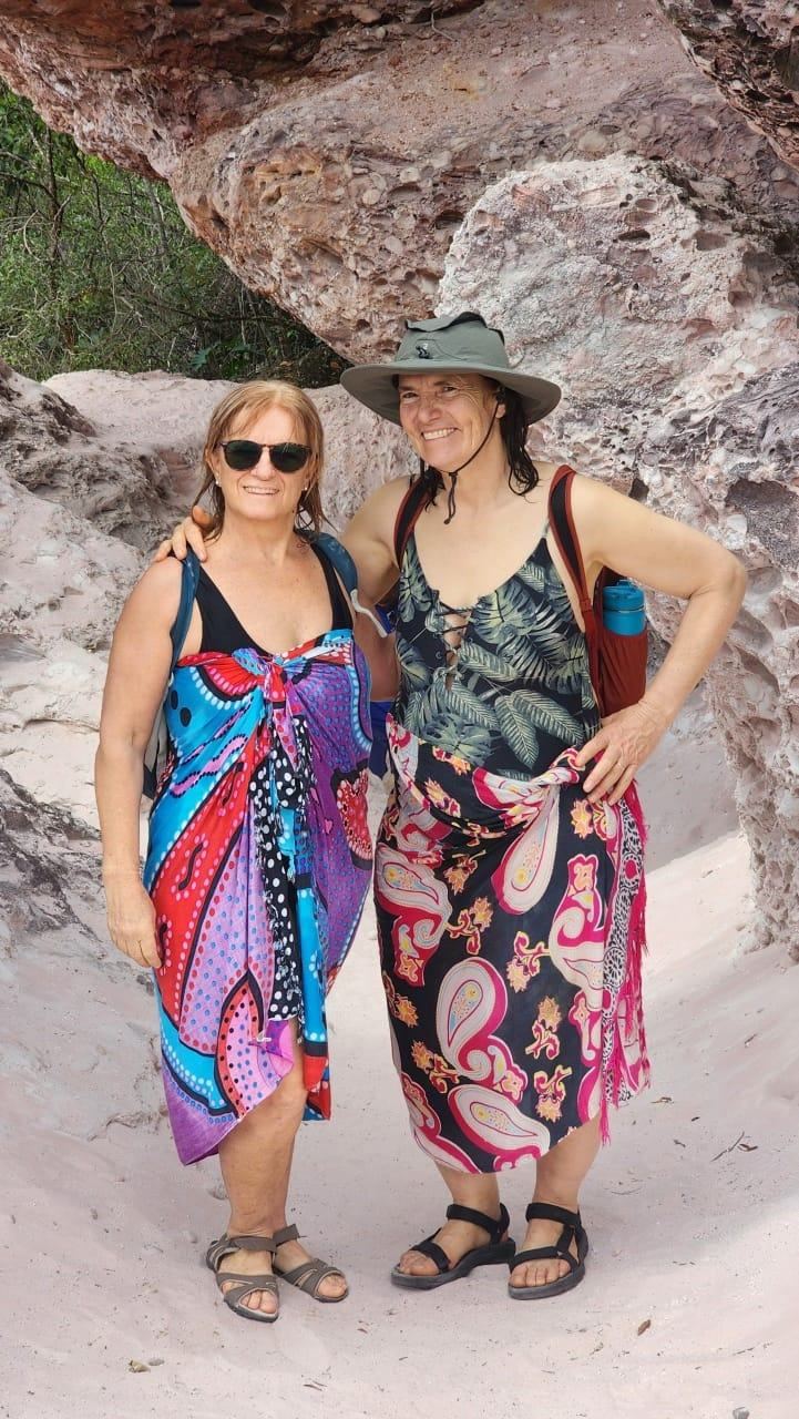 Amigas da melhor idade em passeio na Chapada Diamantina